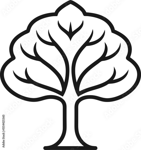 Fig Tree outline icon