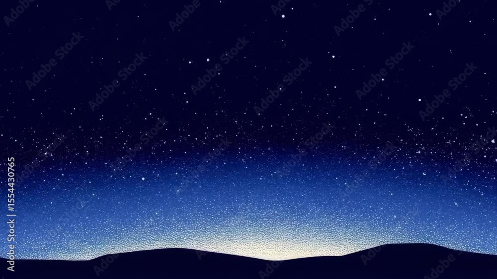 blue sky stars going to cosmic animation , stars animation, space animation 