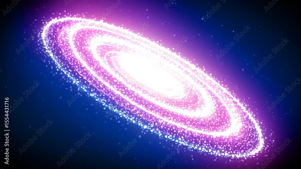rotating swirl pink galaxy space animation, glowing rotating moving planet in space , pink planet motion, purple galaxy space animation , the galaxy of the planet