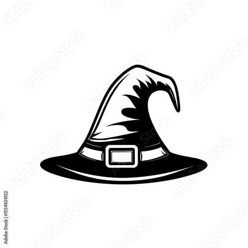 Spooky Halloween icons in black and white line style, themed set