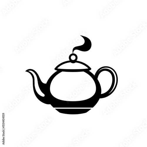 Cozy home icons in line style, black and white illustration for fall and winter