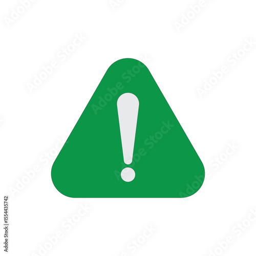 exclamation mark logo icon illustration flat
