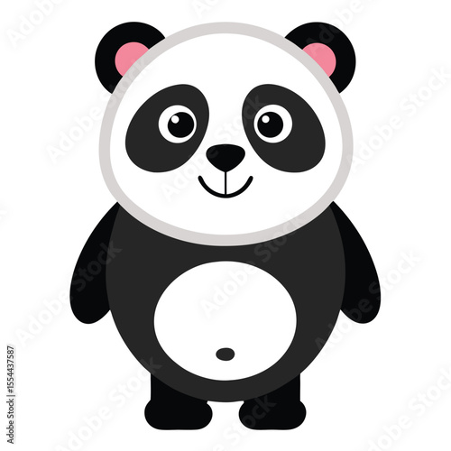 panda vector image on white background