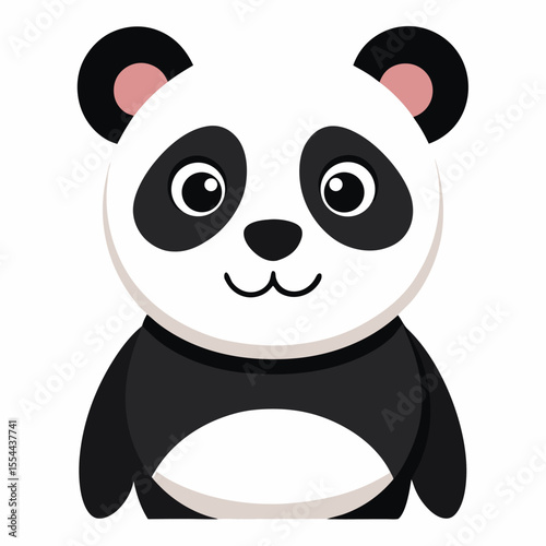 panda vector image on white background