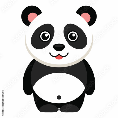 panda vector image on white background