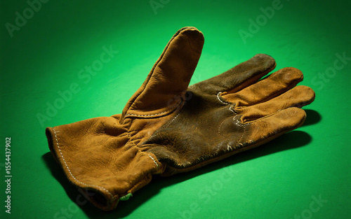black leather glove