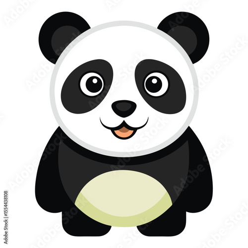 panda vector image on white background
