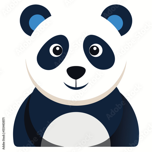 panda vector image on white background