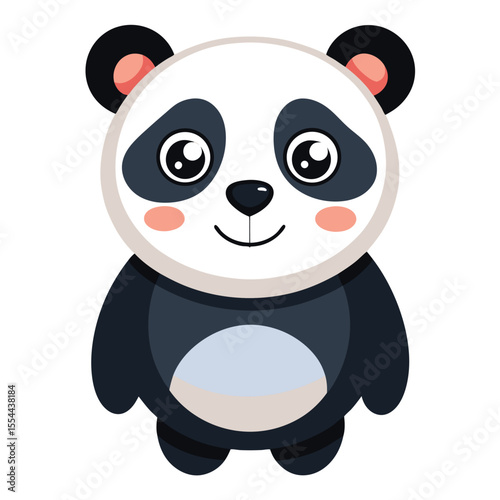 panda vector image on white background
