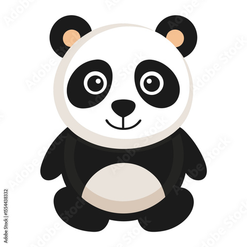 panda vector image on white background