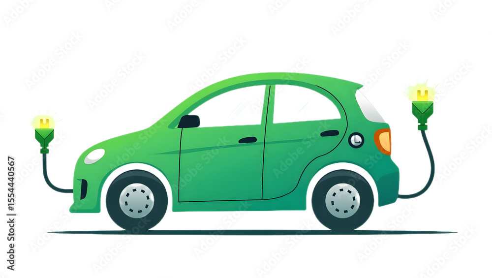 Naklejka premium eco car concept