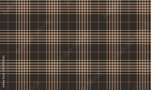 Seamless plaid pattern, cream, brown, black, warm, classic feel for textile design, clothes, skirt, shirt, suit, pants, modern vintage style, vector illustration.