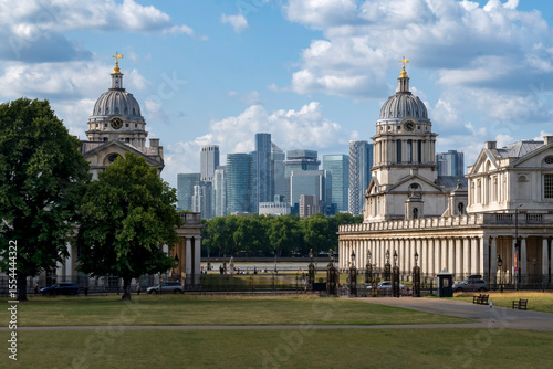 View of London from the National Maritime Museum in Greenwich
