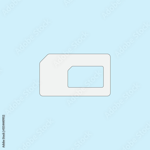 Sim card adapter vector illustration on blue background