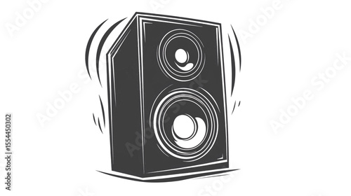 Speaker Audio Sound Music Bass Volume Graphic Vector Illustration