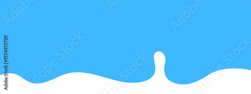 Milk splash border vector element