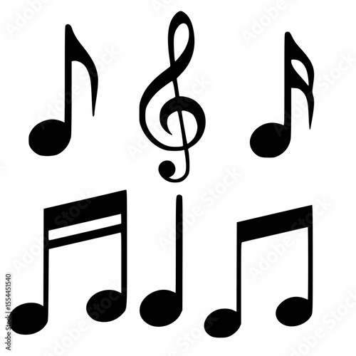 treble clef vector illustration