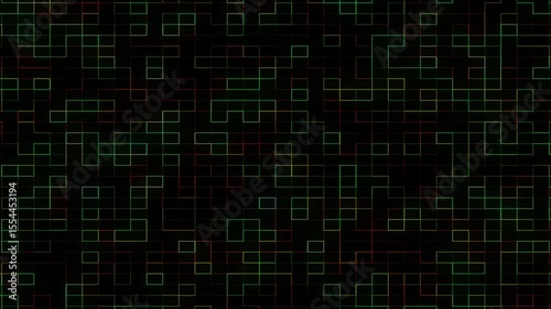Computer data analysis motion graphics animation.