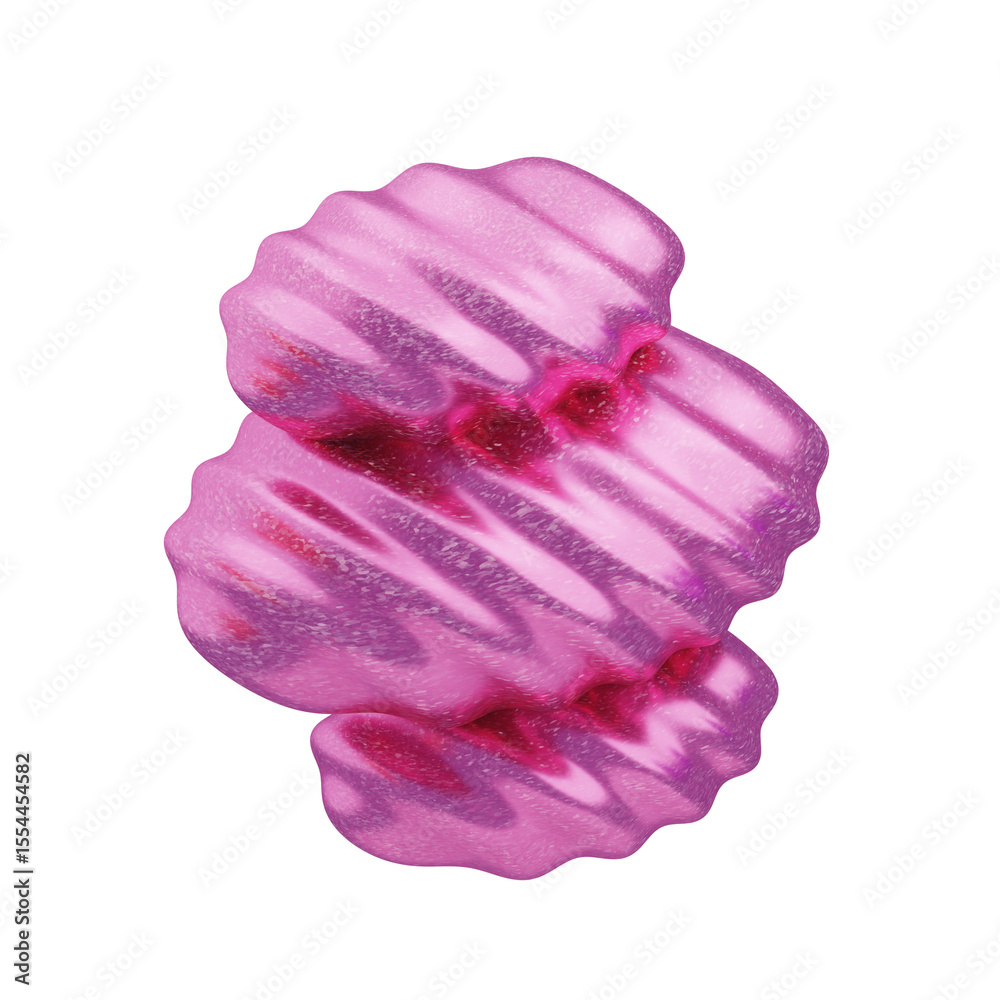 Fototapeta premium 3D Glitter Abstract Pink Orbital Design