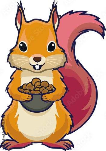 squirrel with acorn
