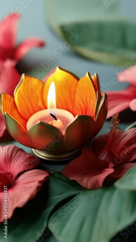 Celebrate Diwali with vibrant candles, decorations, and flowers of joy!