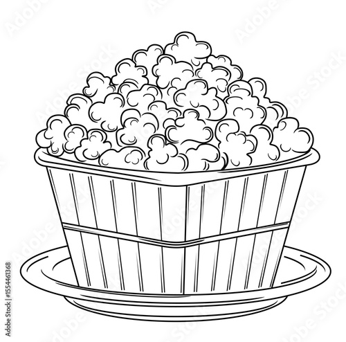 original popcorn on a plate