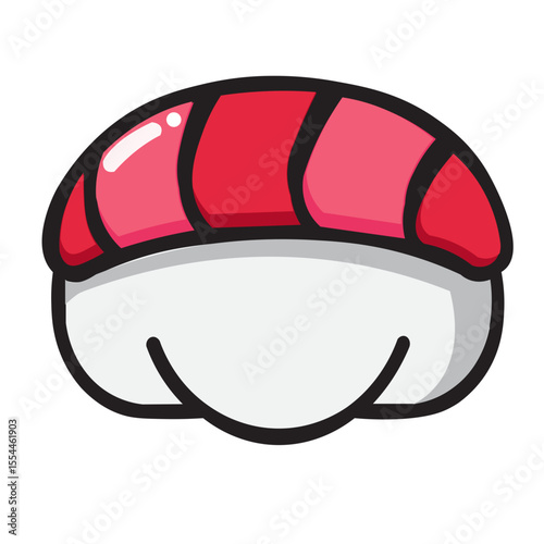 Icon Sushi with Color vector illustration