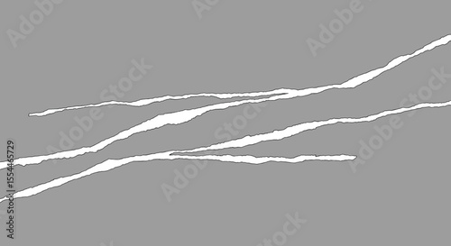Torn paper effect vector illustration for design projects in a minimalist style