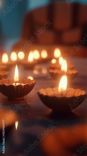 Candles glow as people celebrate Diwali, sharing stories of luck and tradition