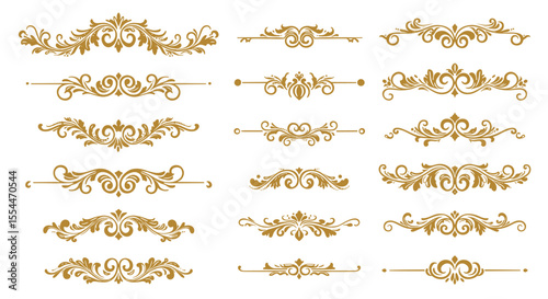 Elegant floral ornaments vector illustration for vintage design and decoration