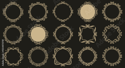 Elegant ornamental frame vector illustration for decoration and design