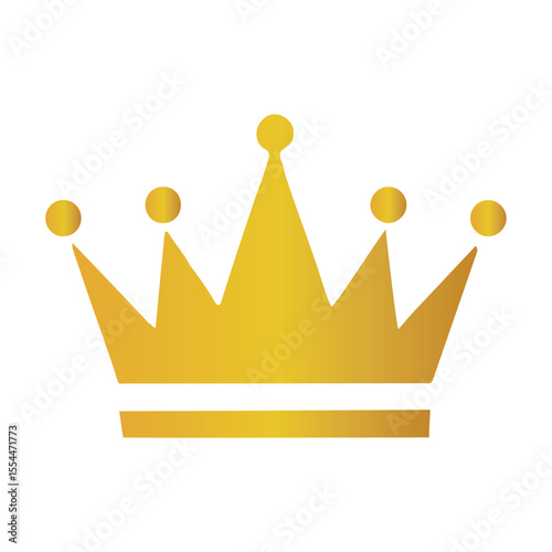 golden crown isolated on white