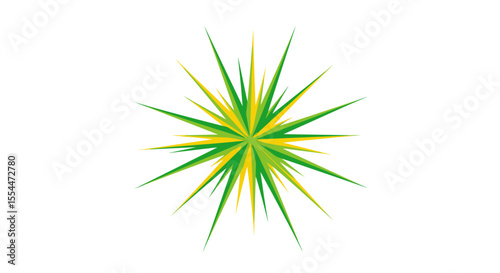 Abstract geometric starburst vector illustration for modern design