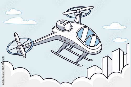 Flying Electric Commuter Drone (1-2 Person Capacity)