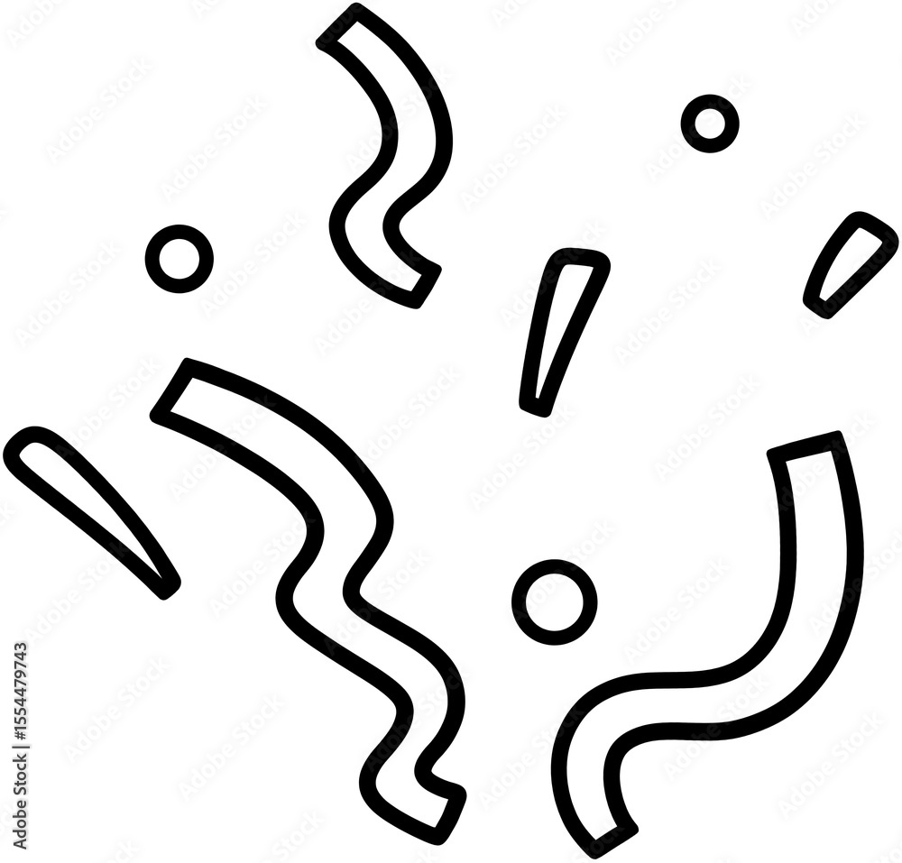 Naklejka premium 컨페티