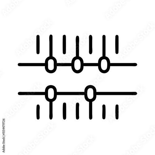 equalizer sound bars icon design