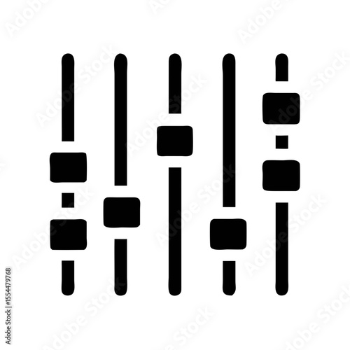 equalizer sound bars icon design