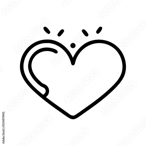 favorite love red heart icon design