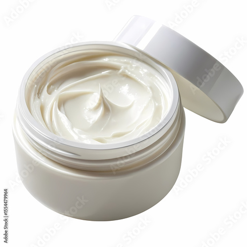 Luxurious Face Cream in Elegant Jar: Skincare Product Photography
