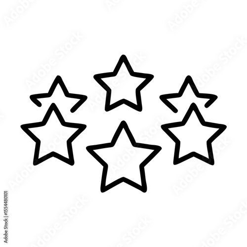 five star rating feedback icon design
