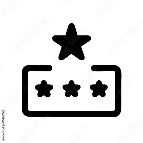 five star rating feedback icon design