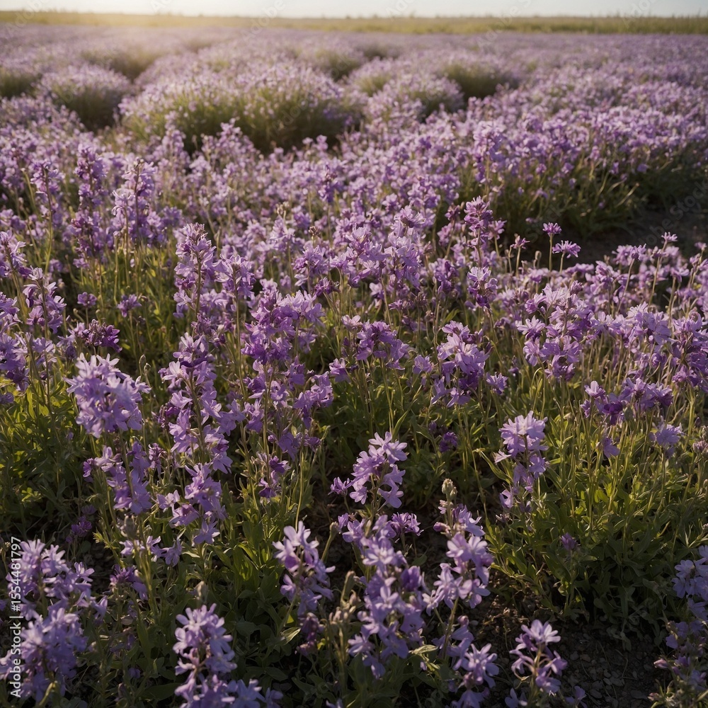 Obraz premium Field of purple flowers 