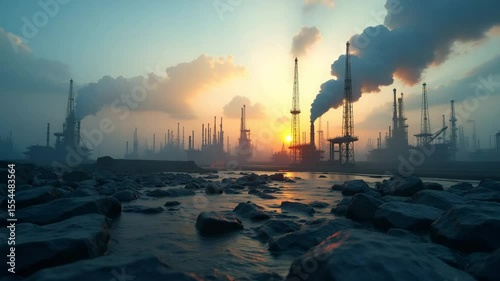 Comprehensive analysis of the future of fossil fuels examining technological advancements renewable integration market transitions and policy reform to inform global energy strategy in  Photo Stock  C
