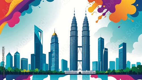 Twin tower in Malaysia 