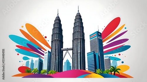Twin tower in Malaysia 