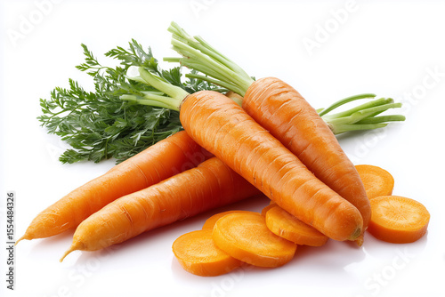 Crunchy Orange Carrots with Vibrant Greens