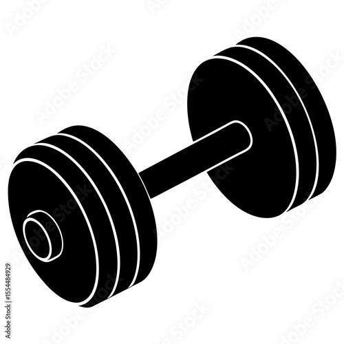 dumbbell isolated on white background