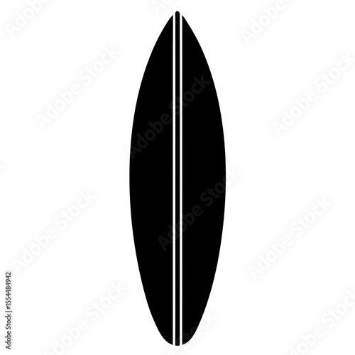 surf board isolated on white background