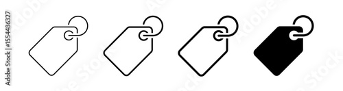 Price tag icon pack. vector illustration