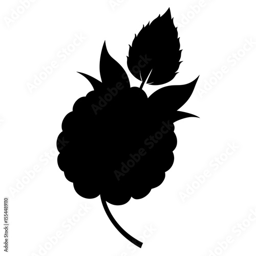bramble-silhouette-on-white-background